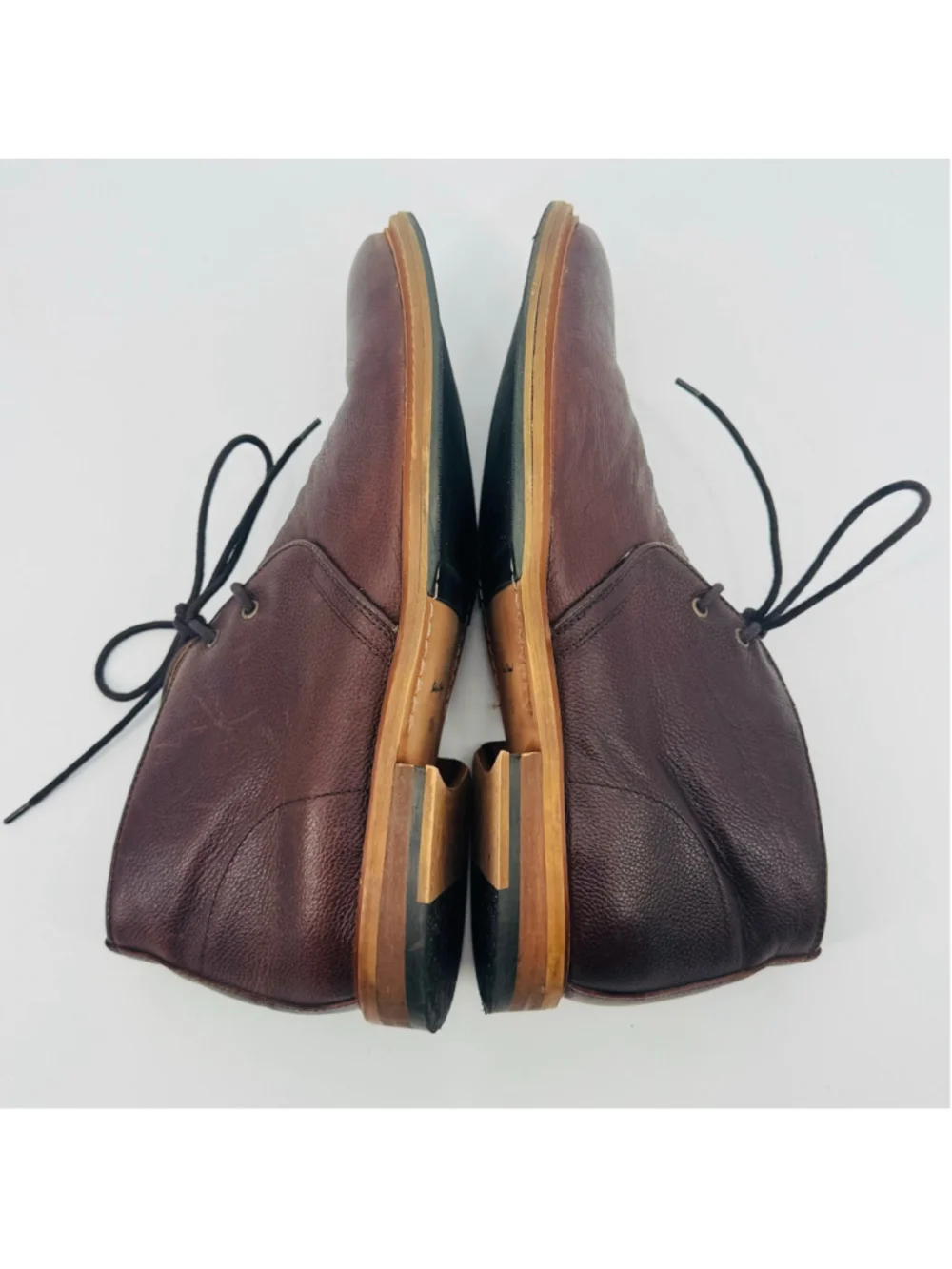 Supply Lab Men's Eli Brown Brown Leather Chukka Boots 11.5